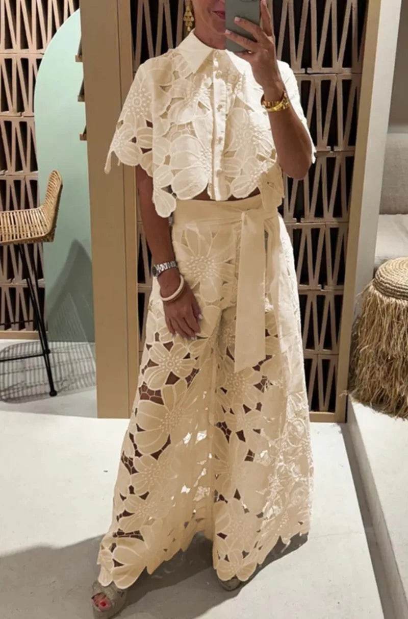 Spring Hollow Wide-Leg Suit - P12 Hub Europe