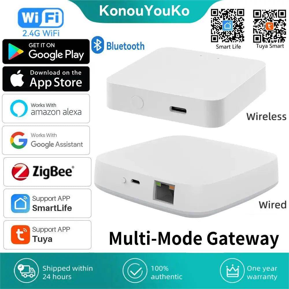 Tuya Zigbee Gateway | WiFi, Bluetooth, Smart Hub - P12 Hub Europe