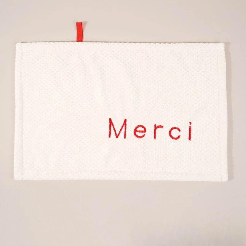 Nordic Hanging Hand Towel Home Embroidery Thickened Coral Velvet Absorbent Small Towel for Kitchen Bathroom Hankerchief - P12 Hub Europe