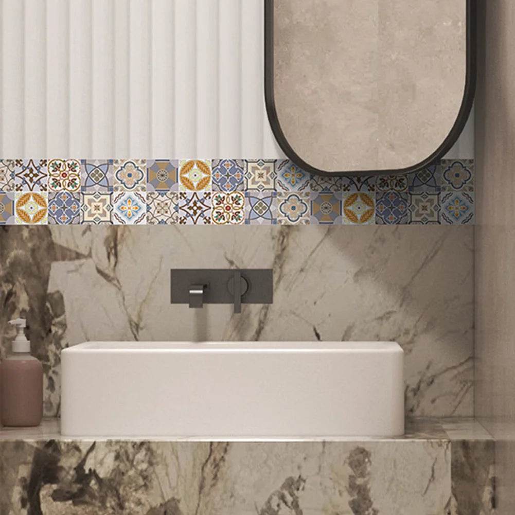 Self-adhesive Waist Line Decorative Strip Waterproof Peel Stick Wall Sticker Bathroom Floor Skirting Line Wall Papers Home Decor - P12 Hub Europe