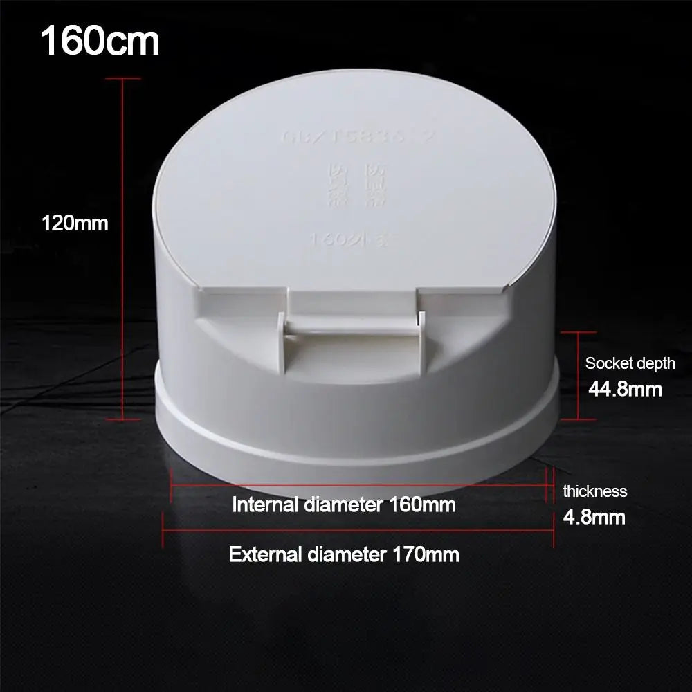 50/75/110/160mm Drain Pipe Floor Drains Sewage Pipe Large Displacement Anti odor anti-rat Cover Septic Tank Outdoor Pipe Valve