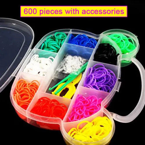 Pantone Color Western European Style Rubber Band Rainbow Knitting Machine Bracelets Loom Bands Arts & Crafts, DIY Toys