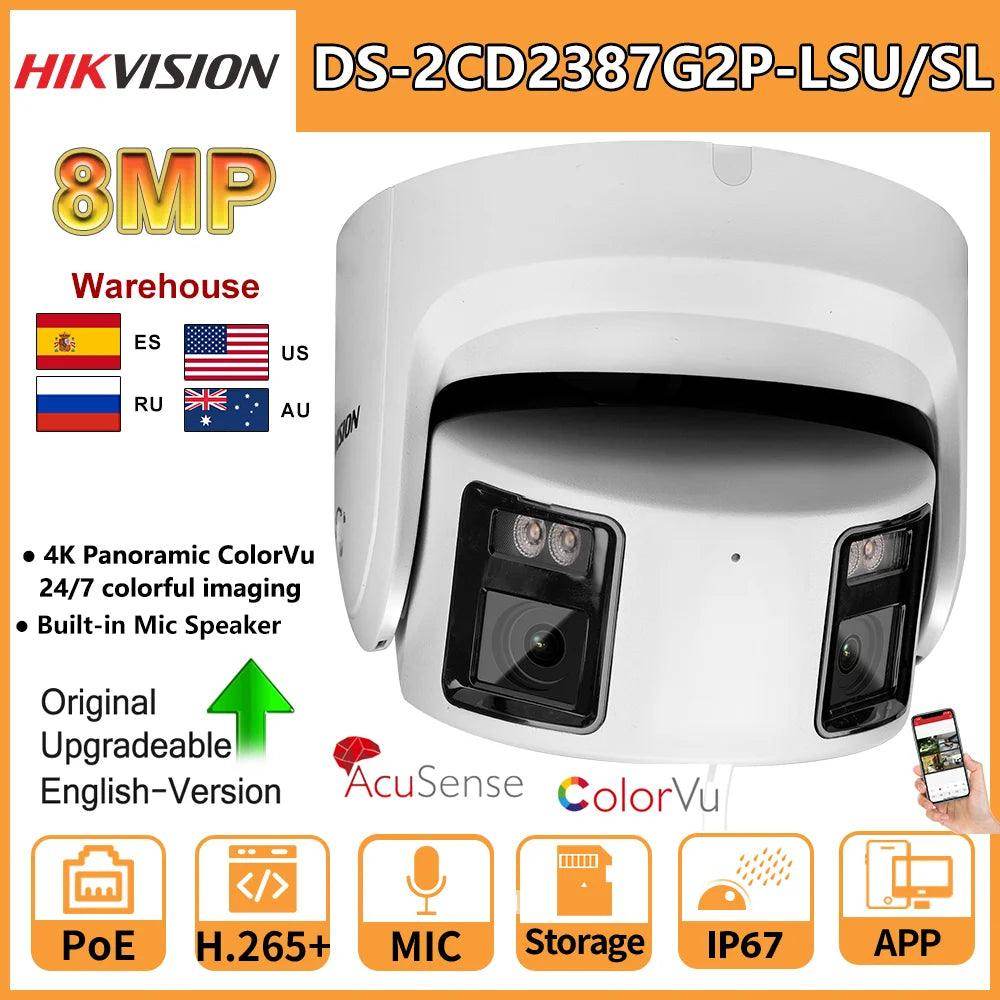 Camera Dual Lens Hikvision 8MP 4K Panoramic ColorVu Turret - P12 Hub Europe