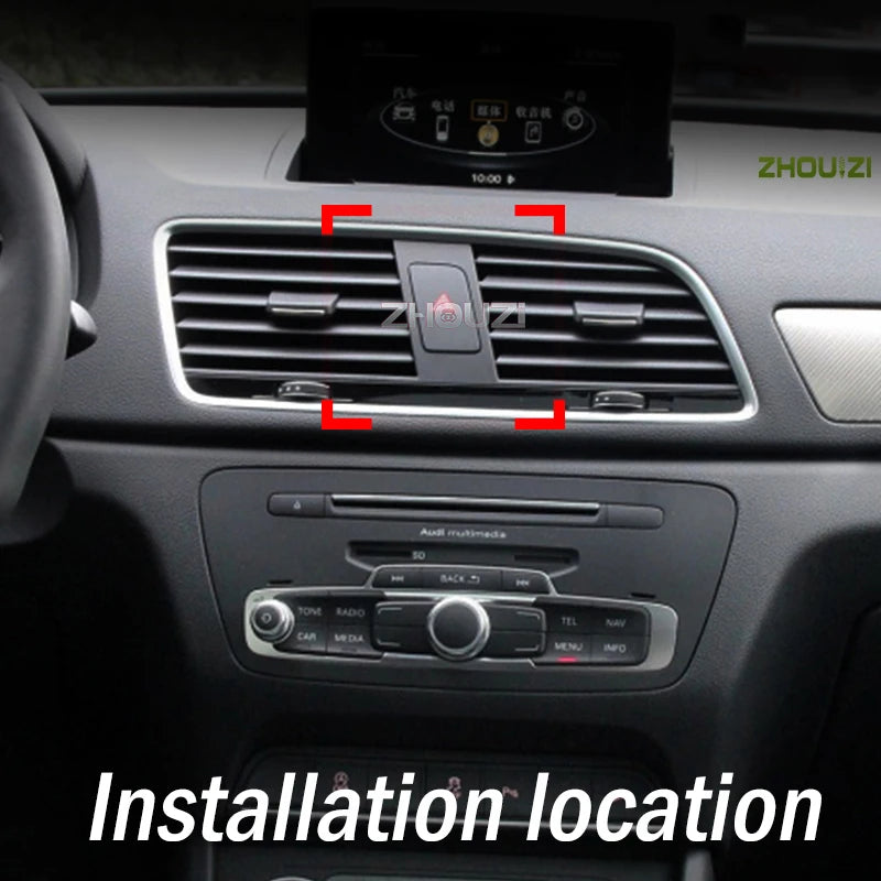 Car Mobile Phone Holder For Audi Q3 F3B 8UG 8UB 2013-2022 Air Vent Mounts Stand GPS Gravity Navigation Bracket Car Accessories