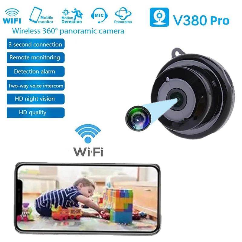 Mini Camera V380 Pro WiFi Night Vision, Motion Detect - P12 Hub Europe