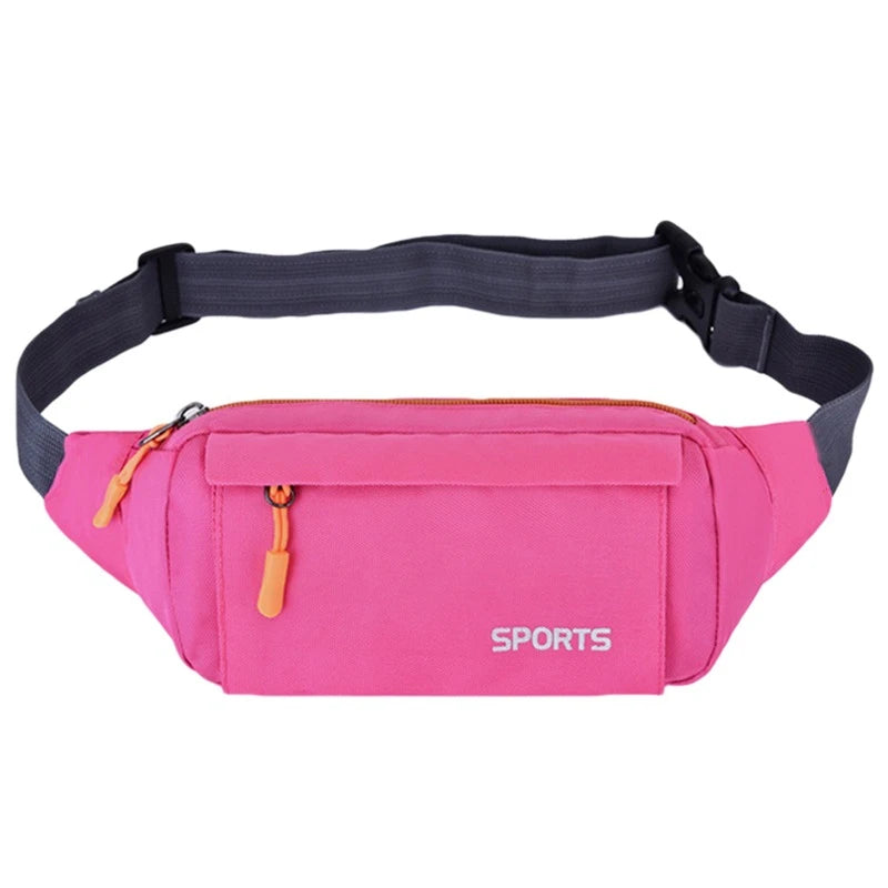 Men's Breast Package Waterproof Outdoor Sports Bag Canvas Pouch Korean-style Waist Bag Fanny Pouch Crossbody Male Banana Bag