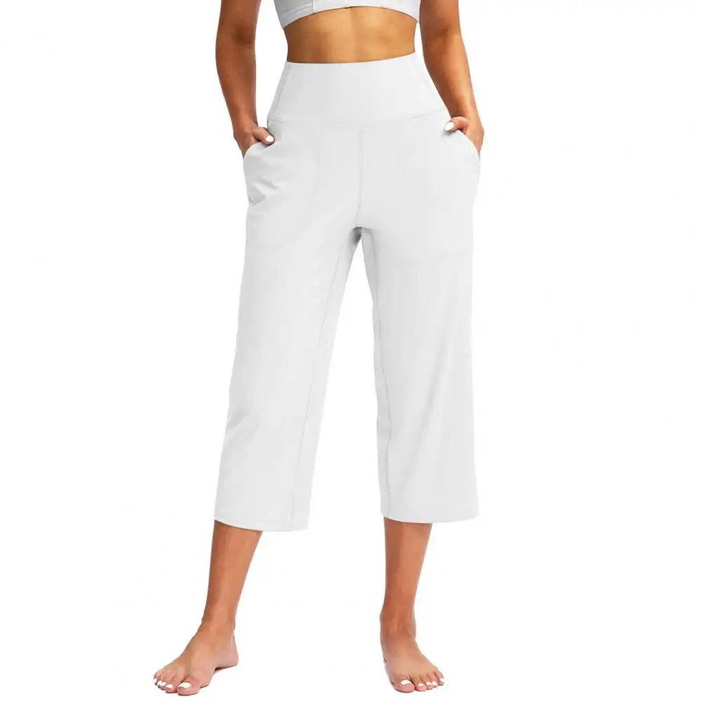Women Elastic High Waist Capris - P12 Hub Europe