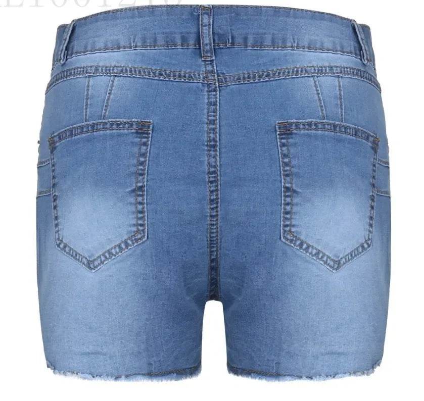 Women's Distressed Denim Shorts - P12 Hub Europe