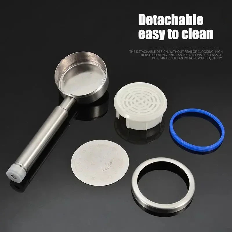 Xiaomi New 304 Stainless Steel Shower Head High Pressure Handheld Smart Bathroom Shower Head Set Bathroom Accessories 2025 Mijia