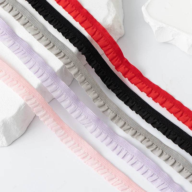 5Meters Elastic Lace Trim Ribbons for Party Dress Decoration Clothing DIY Crafts Supplies Needlework High Quality Sewing Fabric - P12 Hub Europe