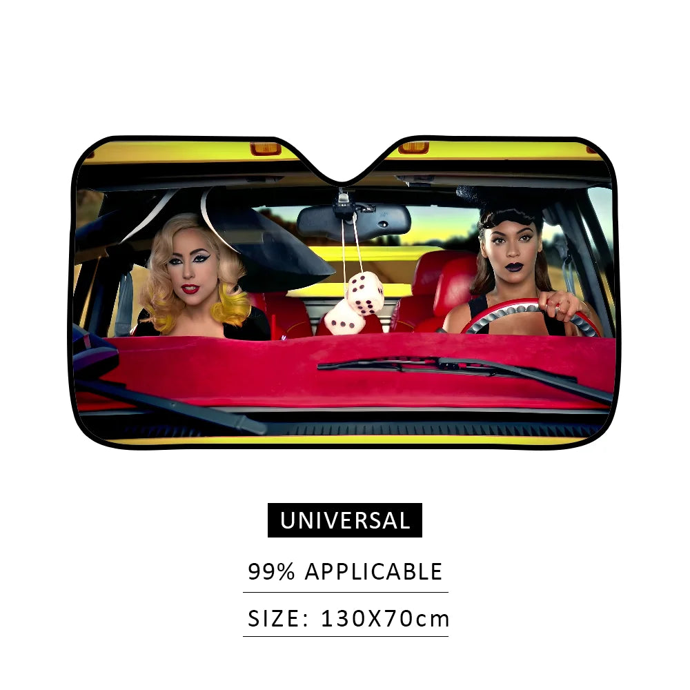 Ld ga Telephone Car SunShade Heat-insulating Aluminum Film Windshield Sunshades UV Rays Blocks Car Sun Visor Protector