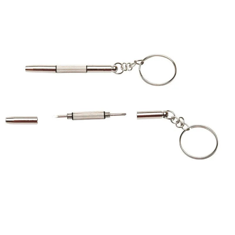 Multifunctional Mini Screwdriver 3in1 Screw Driver Glasses Phone Watch Screw Repair Tool Keyring Key Chain