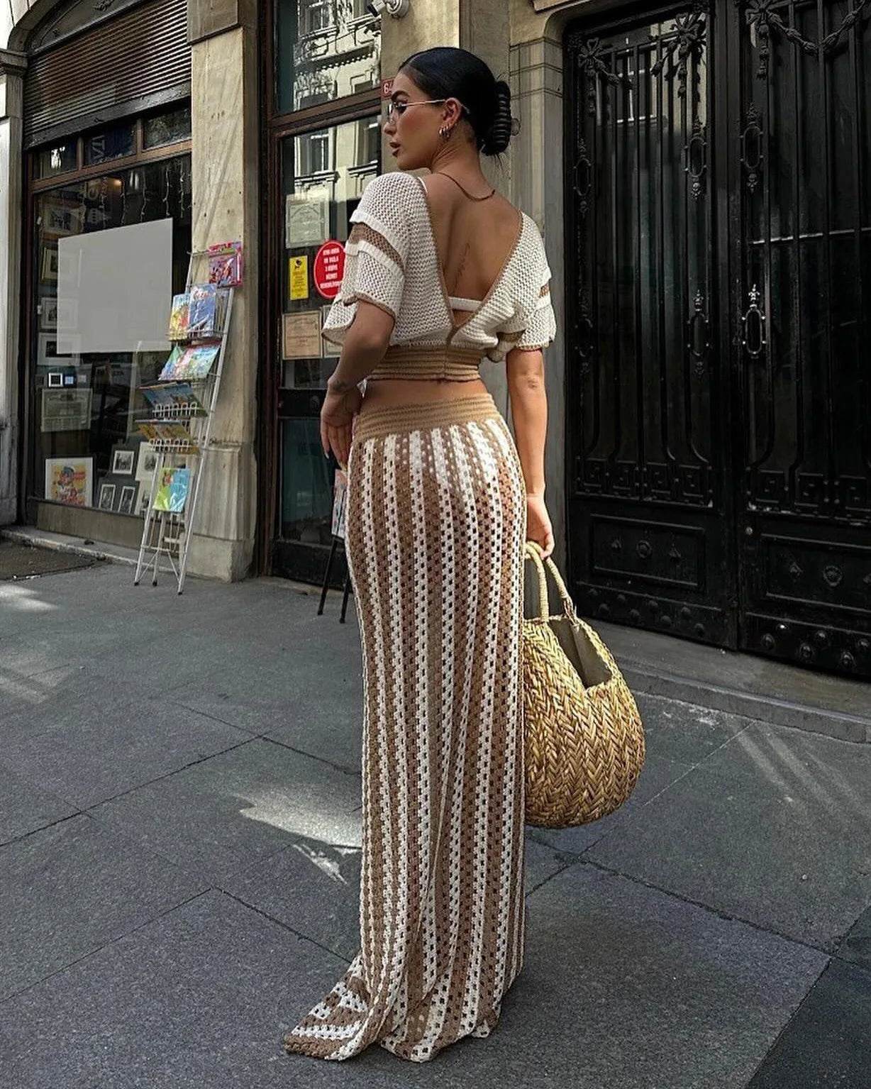 Knitted Vacation Dress Set - P12 Hub Europe