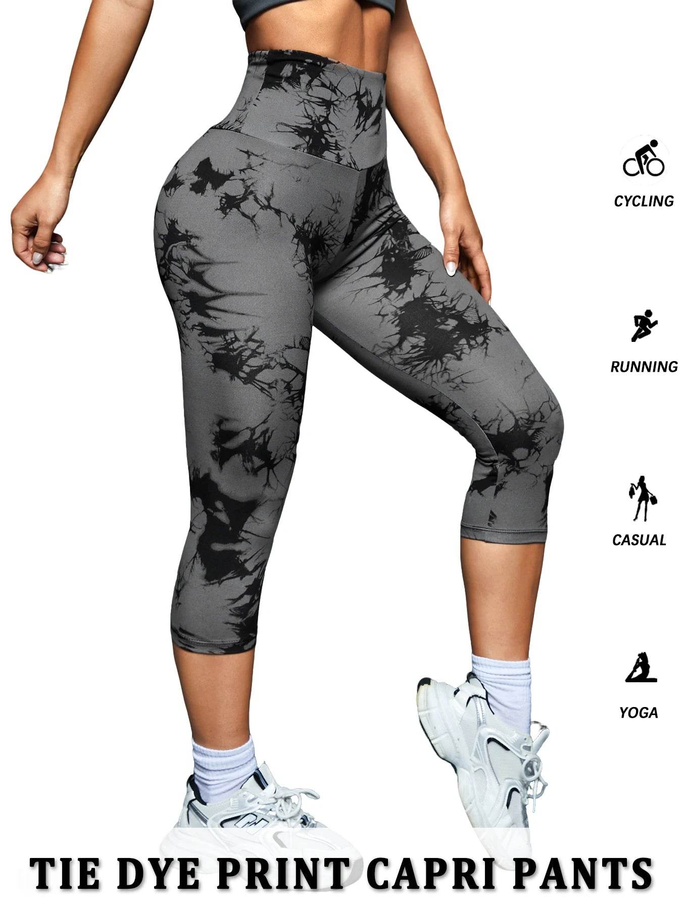 Women's High Waist Yoga Capris - P12 Hub Europe