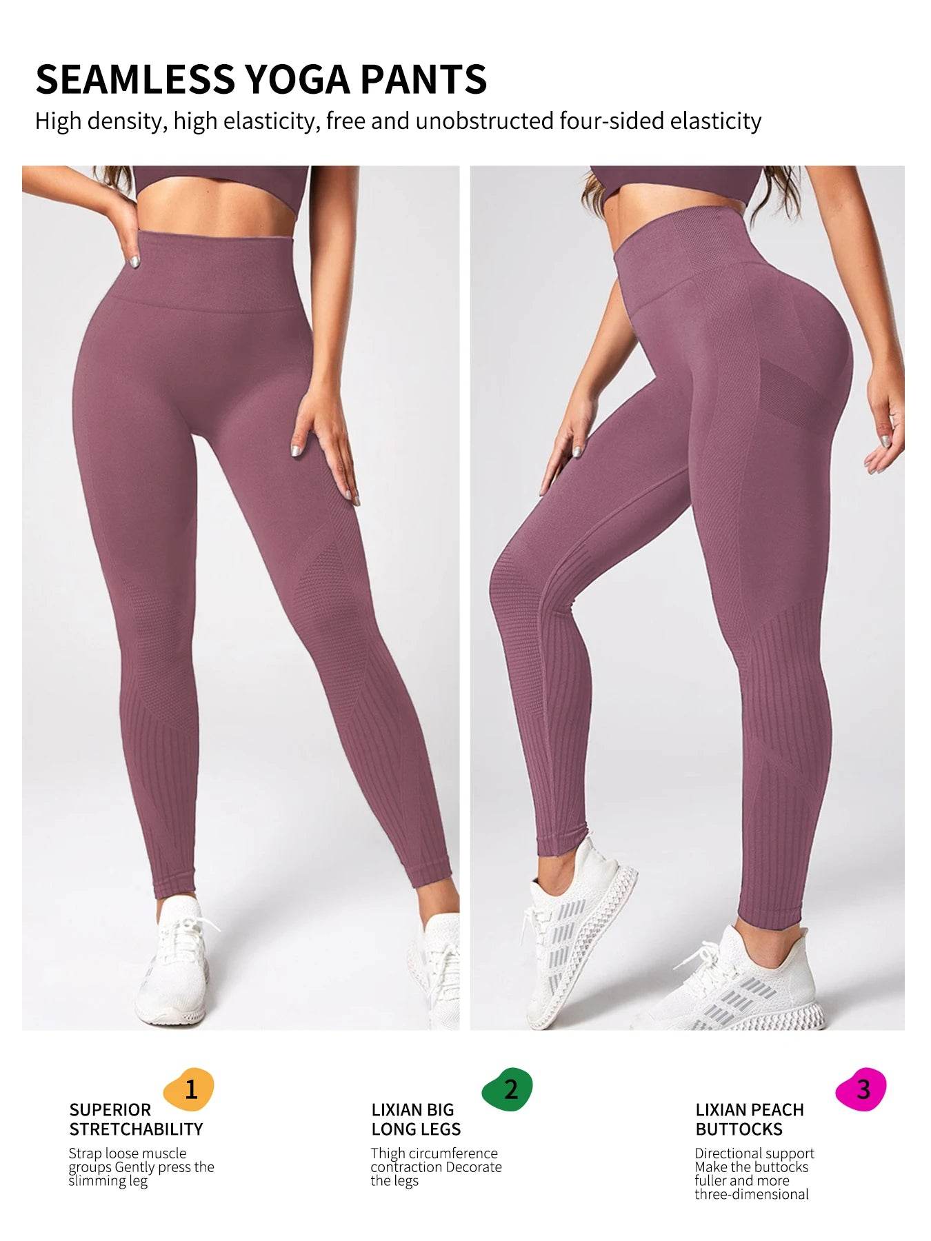 Women's Seamless Push-Up Leggings - P12 Hub Europe