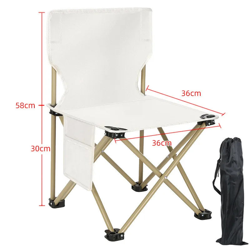 Folding Portable Camping Chair Tourist Picnic Oxford Cloth Chairs Fishing Chair Mazha Outdoor Furniture Hike Travel Beach Garden