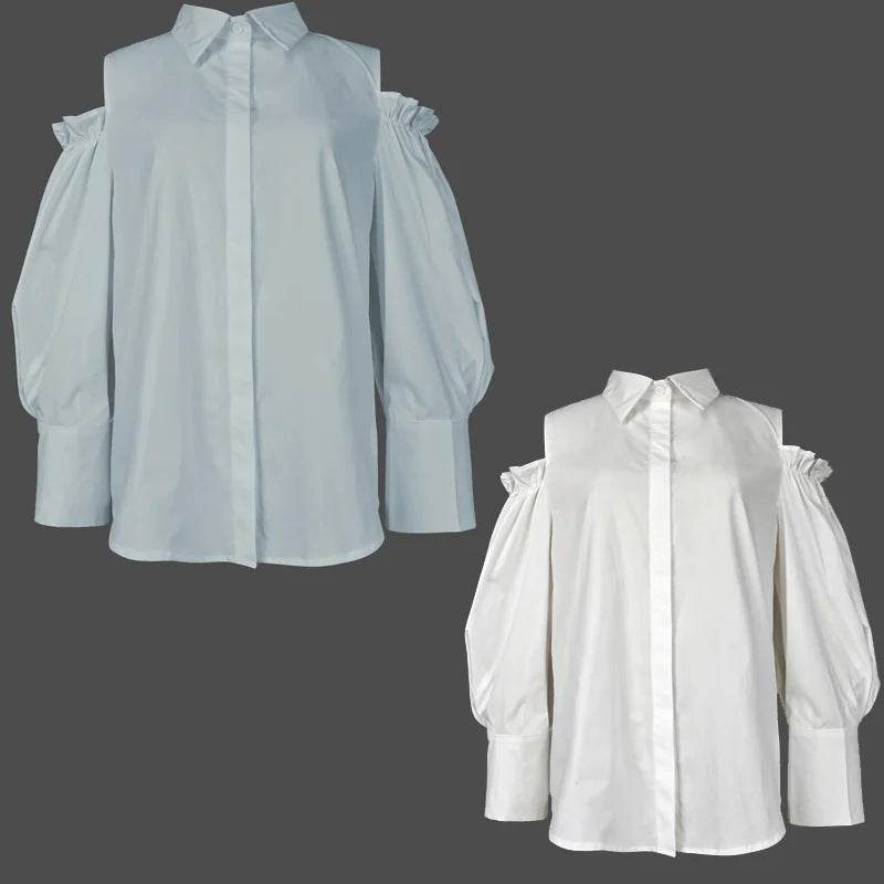 Modigirl Women's Cold Shoulder Blouse - P12 Hub Europe