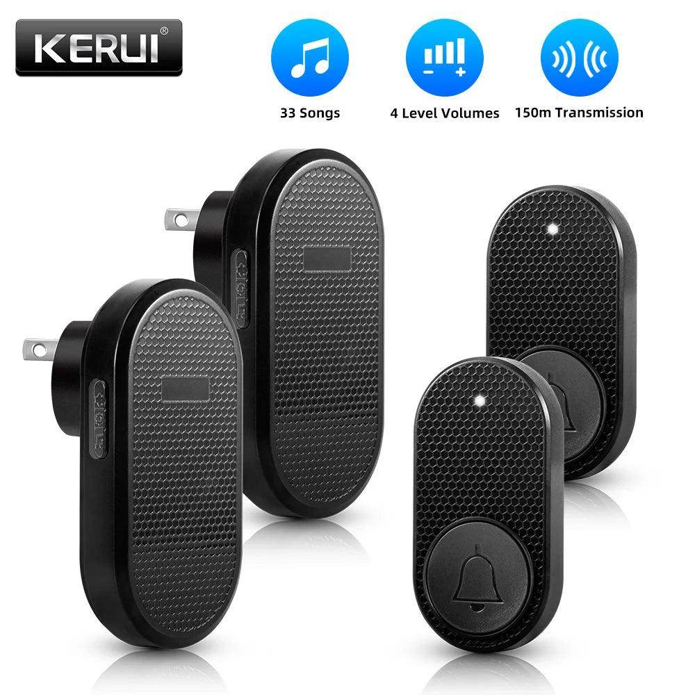 Doorbell Wireless | 32 Tunes, 4 Volume Levels, 150M Range, LED - P12 Hub Europe