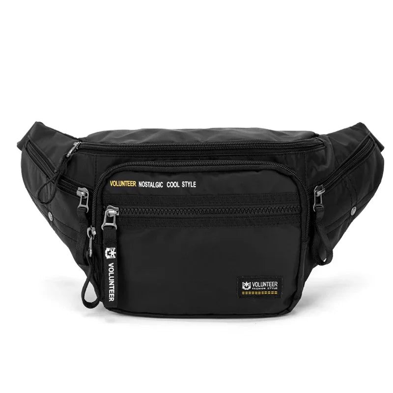 VOLUNTEER Chest Bags for Men Fashion Waterproof Climbing Cycling Running Phone Bag Man Casual Oxford Commuter Waist Bags1801-03