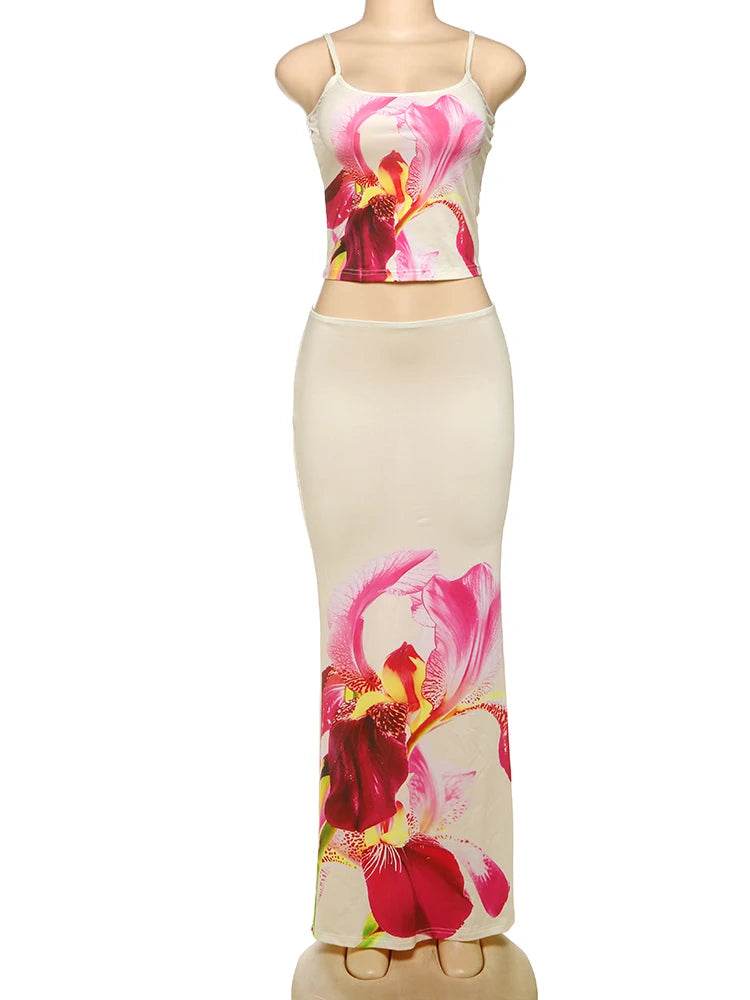 Nibber Flower Print Skirt Set - P12 Hub Europe