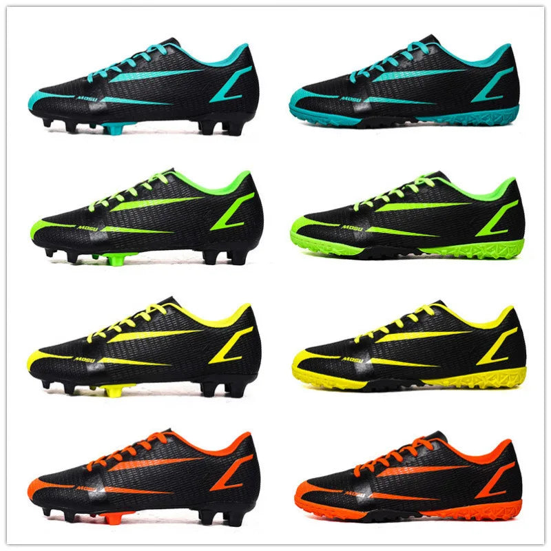 New Outdoor Men Soccer Shoes Adult Kids Long Spikes Football Boots Training Sport Footwear Sneakers Non Slip Training Unisex