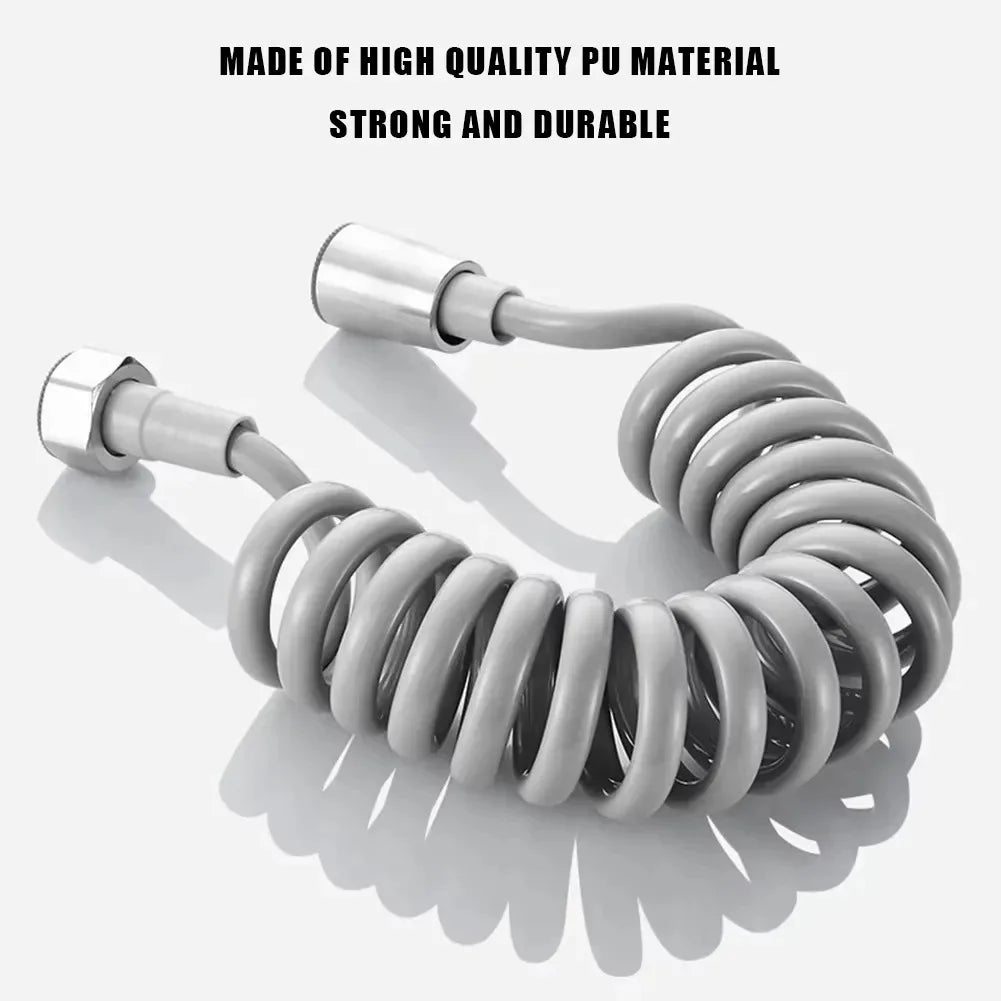 2m 3m 5m Spring Shower Hose Meters Water Plumbing Hose Plastic Bathroom Water Toilet Bidet Sprayer Telephone Line soft Hoses