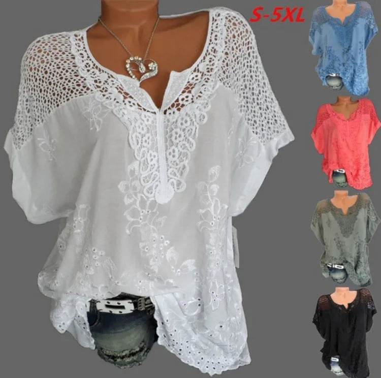 Summer Women's Lace Blouse - P12 Hub Europe