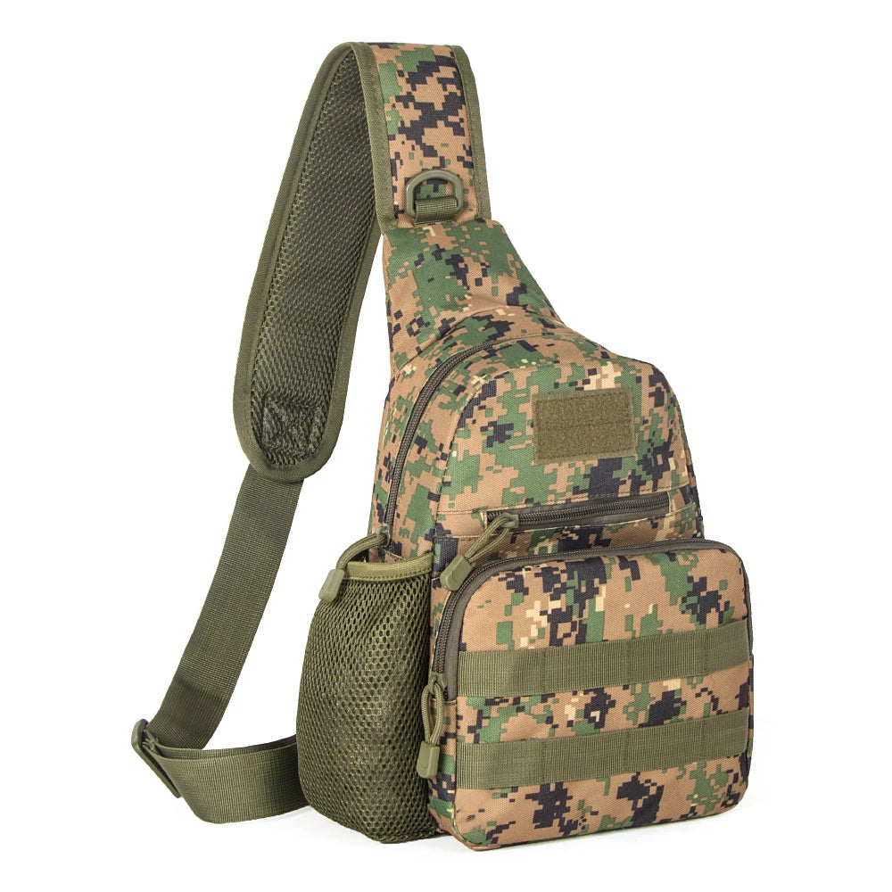 Chest Bag Tactical Shoulder Bag Men Outdoor Sling Multicam Camouflage Camping Travel Hiking Hunting Military Crossbody Bag Y6322