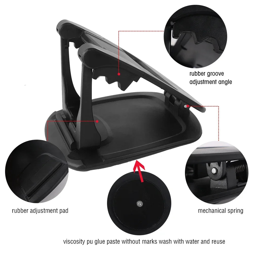 Car mounted panel phone holder holder with 360 ° rotation, phone holder with horizontal and vertical wheels, phone GPS