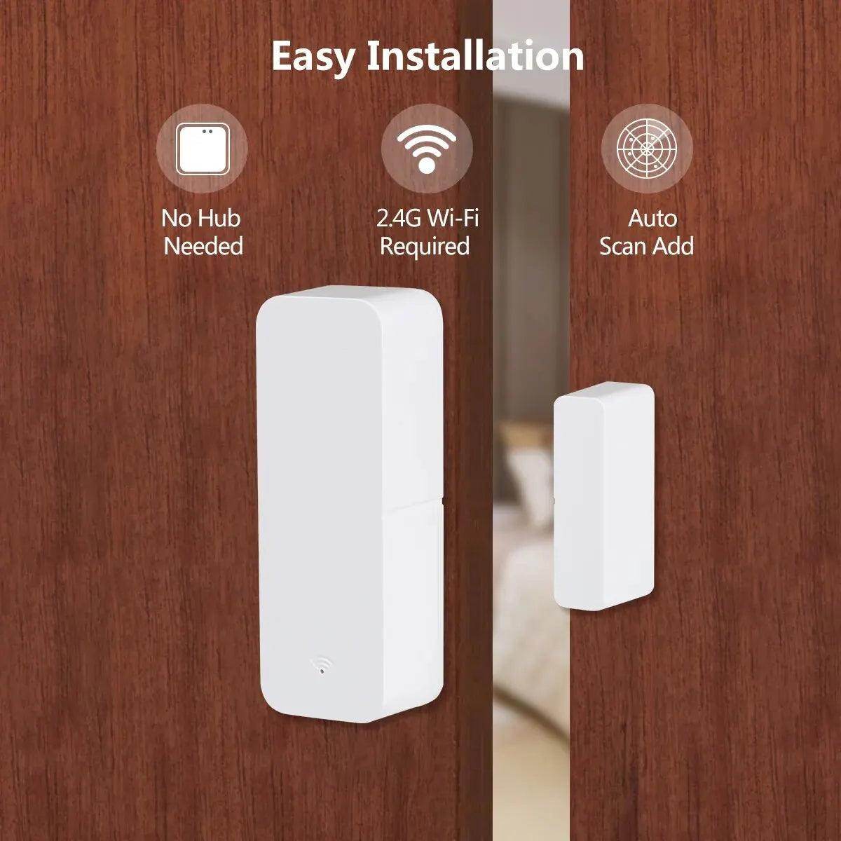 Sensor Door Tuya WiFi Contact Smart - P12 Hub Europe