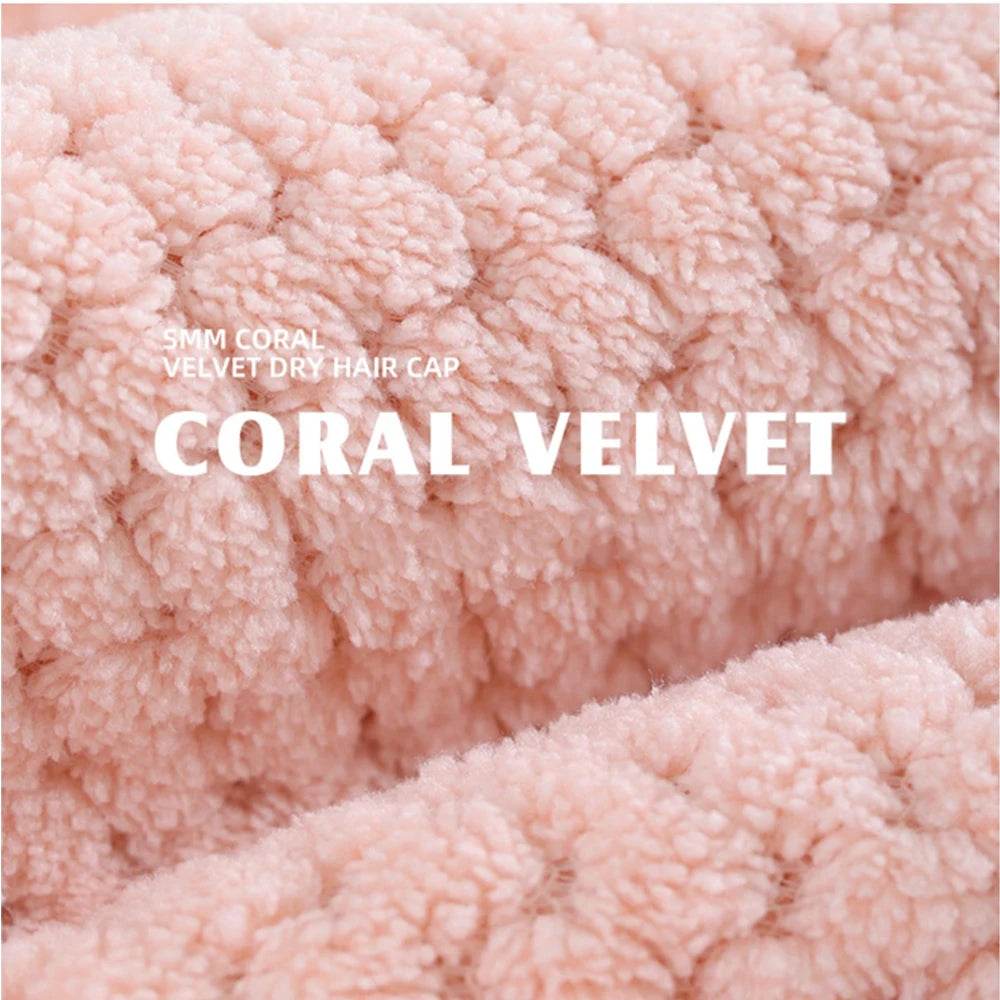 New Pearl Cotton Hair Towel Wrap Super Absorbent Quick Dry Hair Towels Microfiber Hair Hat Caps For Drying Curly Long Thick Hair - P12 Hub Europe