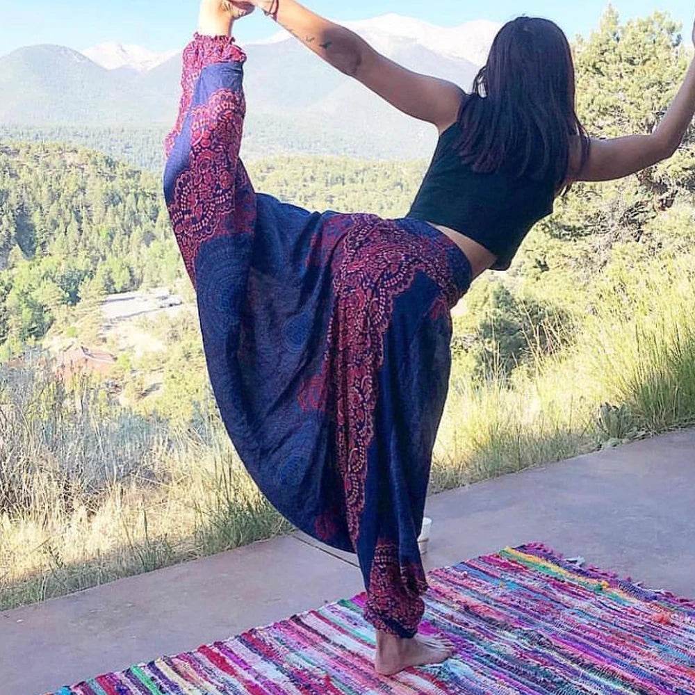 Women's Boho Harem Rayon Pants - P12 Hub Europe