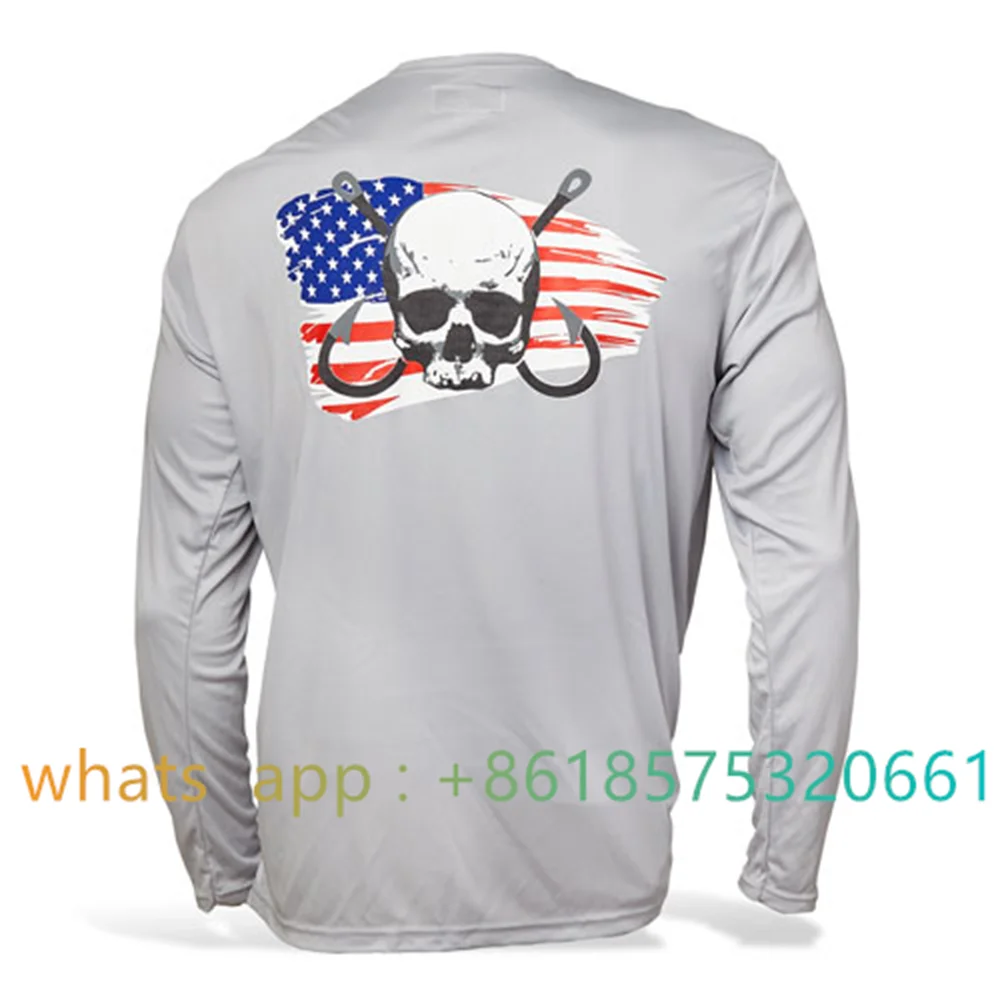 Fishing Apparel Summer Outdoor Kids Long Sleeve T-shirt Fish Wear Sun Protection Breathable Children's Angling Hiking Clothing