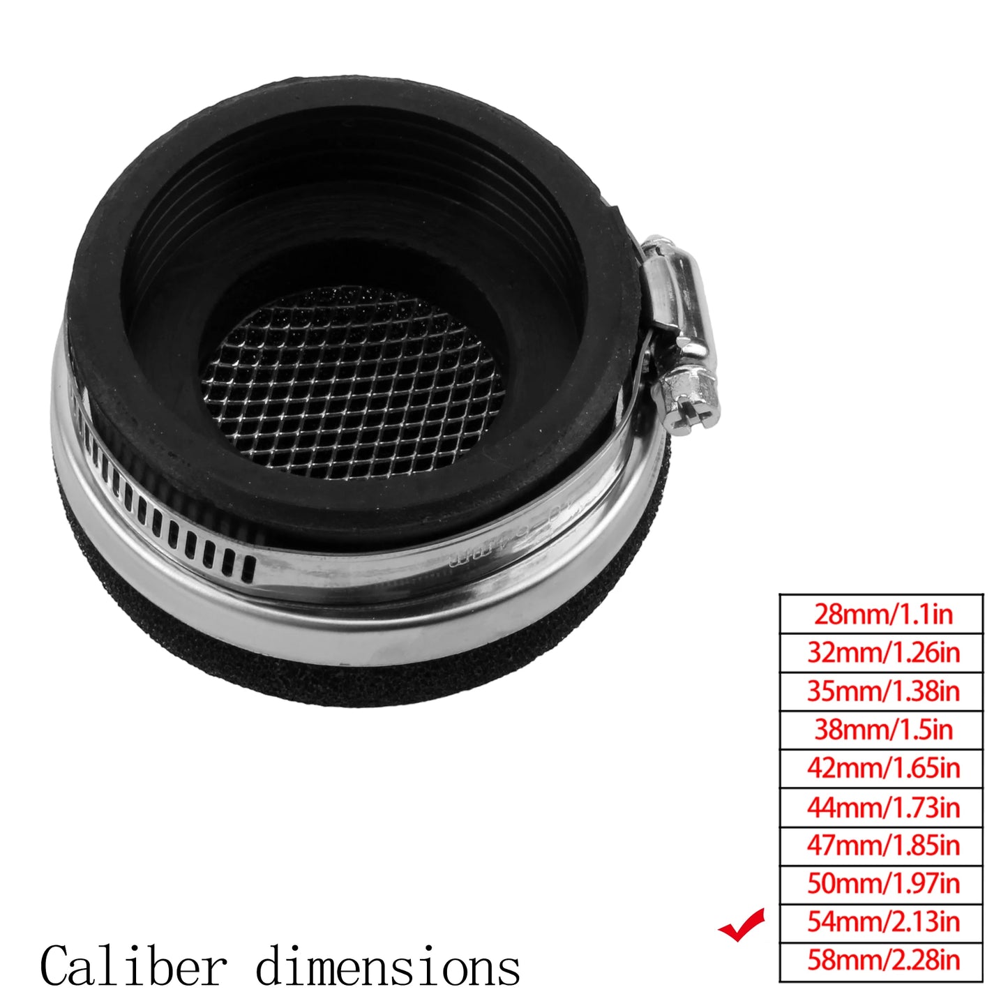 Motorcycle Air Filter Cleaner Air Filter 2 Stroke Engine Dirt Pit Bike Scooter 28/32/35/38/42/45/50/54/58MM Moto Parts