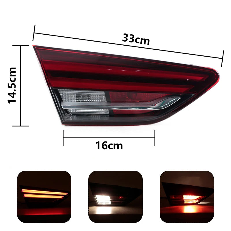 For Buick Regal 2017 2018 2019 Car Tail Light Assembly Rear Brake Lamp Turn Signal Brake Lamp Warning Bumper Light Accessories