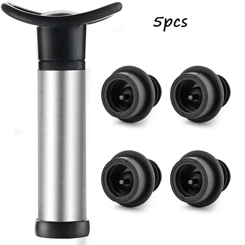 Bar Household Stainless Steel Red Wine Stopper Vacuum Pump Red Wine Vacuum Pump Champagne Stopper - P12 Hub Europe