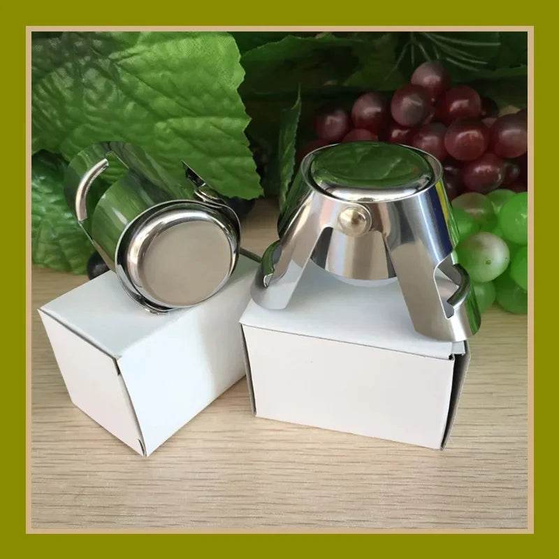 1pcs Champagne Bottle Stopper Stainless Steel Sparkling Grape Wine Bottle Plug Vacuum Sealer Bottle Liquor Flow Stopper Cap Bar - P12 Hub Europe