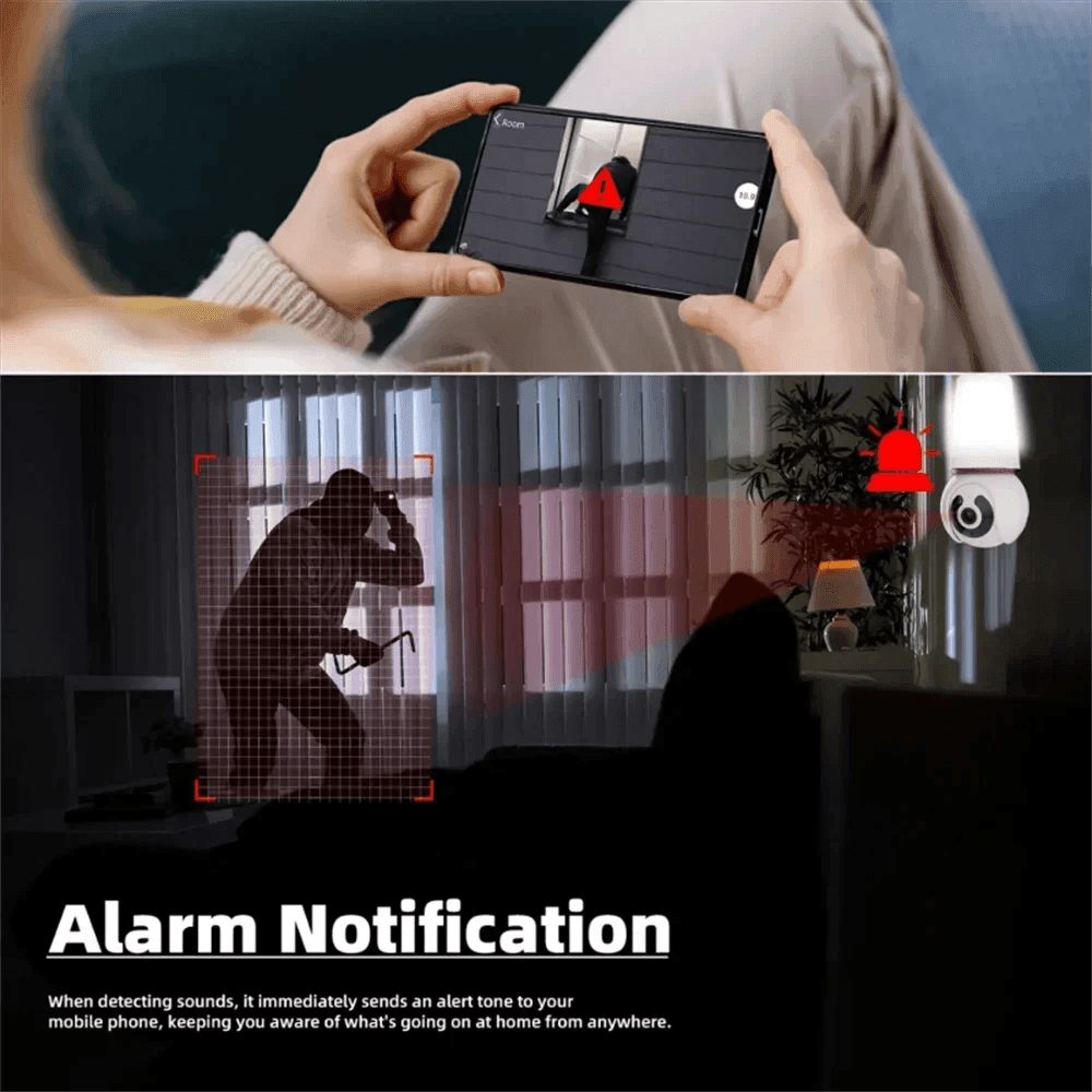Camera 4K WiFi Bulb 8MP, Color Night Vision, AI Track - P12 Hub Europe