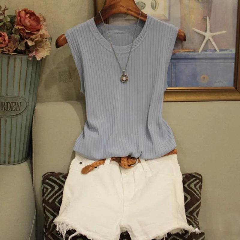 Sleeveless Blouse Women Shirt - P12 Hub Europe