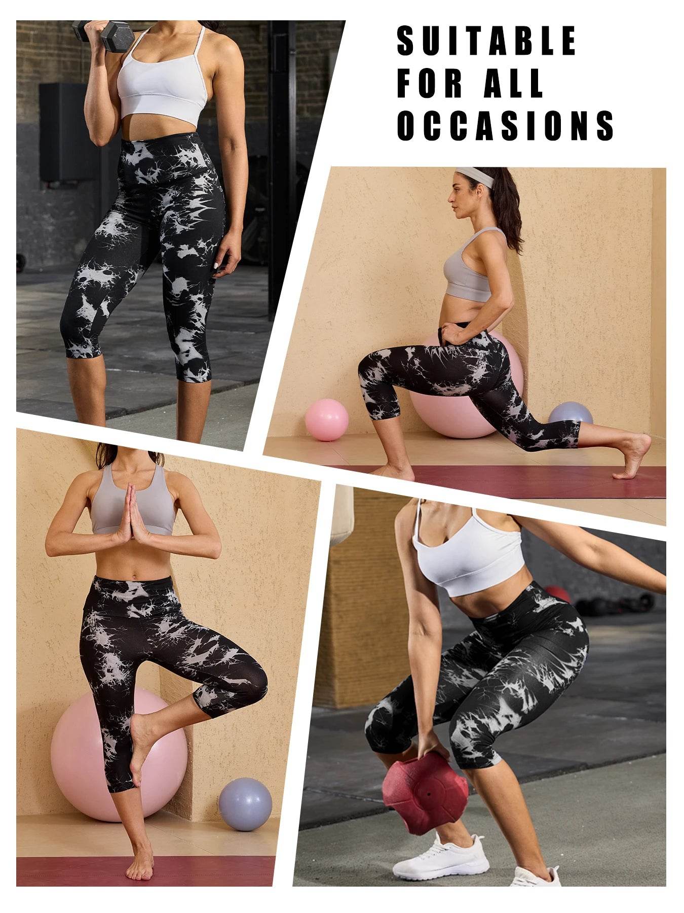 Women's High Waist Yoga Capris - P12 Hub Europe