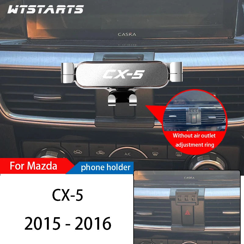 Car Phone Holder Mount Stand For Mazda CX-5 2013-2022 Adjustable GPS Navigation Mobile Phone Bracket Car Lnterior Accessories