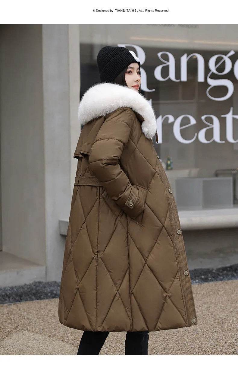 Long Slim Warm Winter Parka - P12 Hub Europe