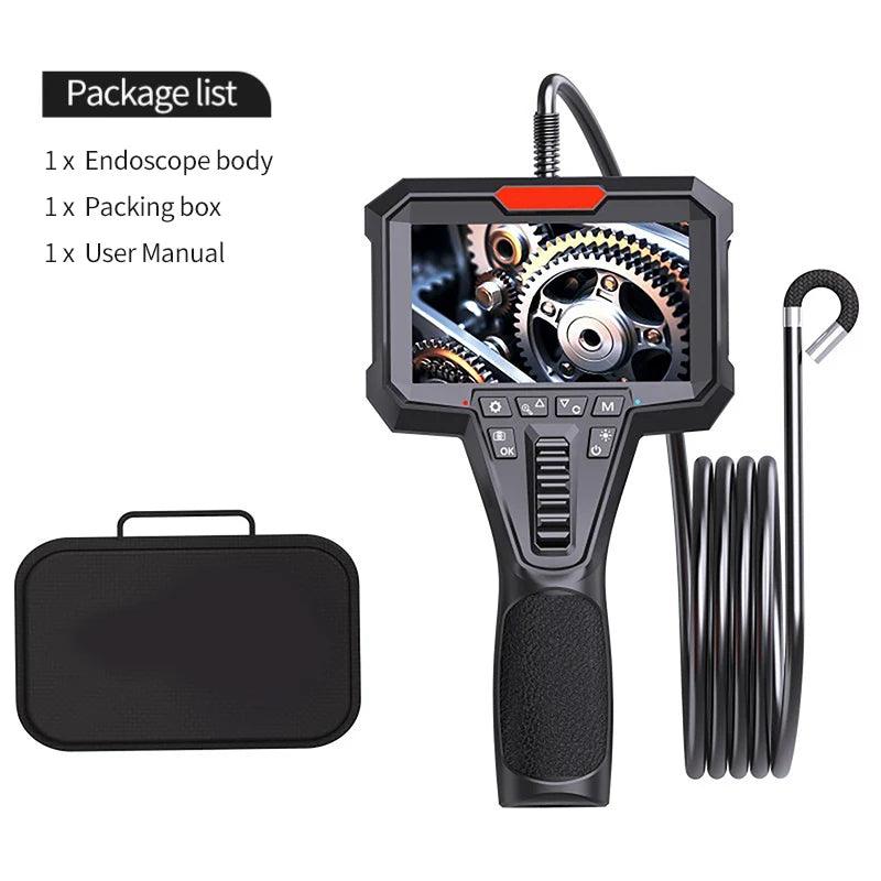 Borescope 6.2mm Articulating 180° Steer, 1080P, 4.3" IPS - P12 Hub Europe