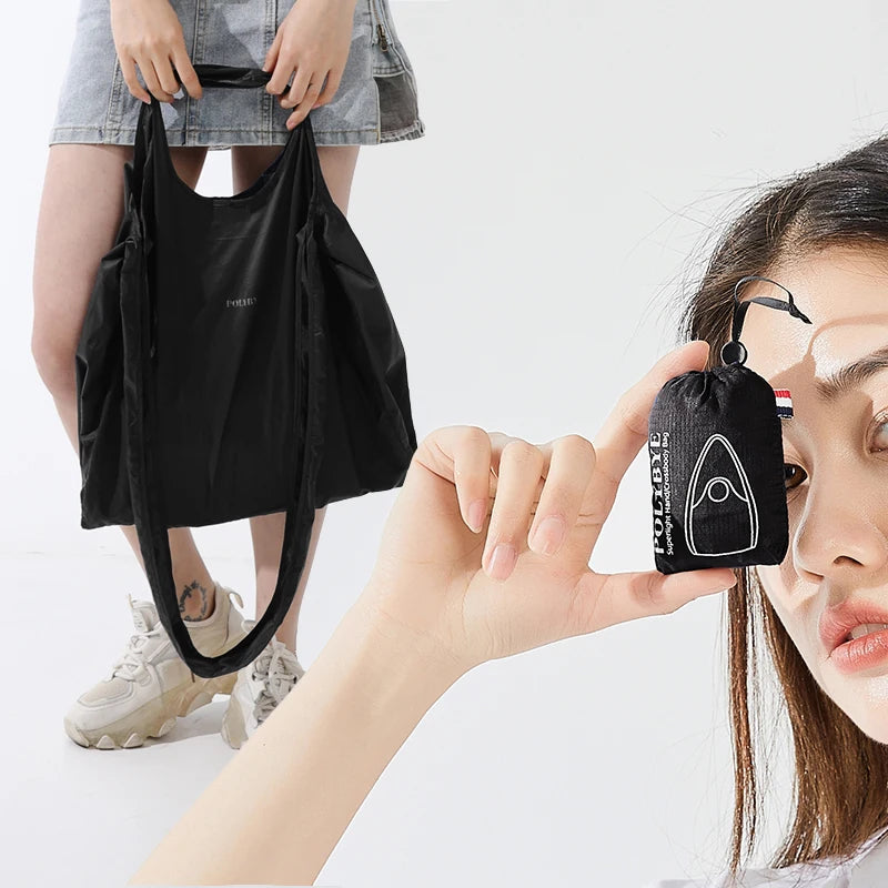 Polybye Super Light Reusable Totebag Eco-friendly Nylon Foldable Shopping Bag Handbag Grocery Bag Lunch Bag Recycle Bag
