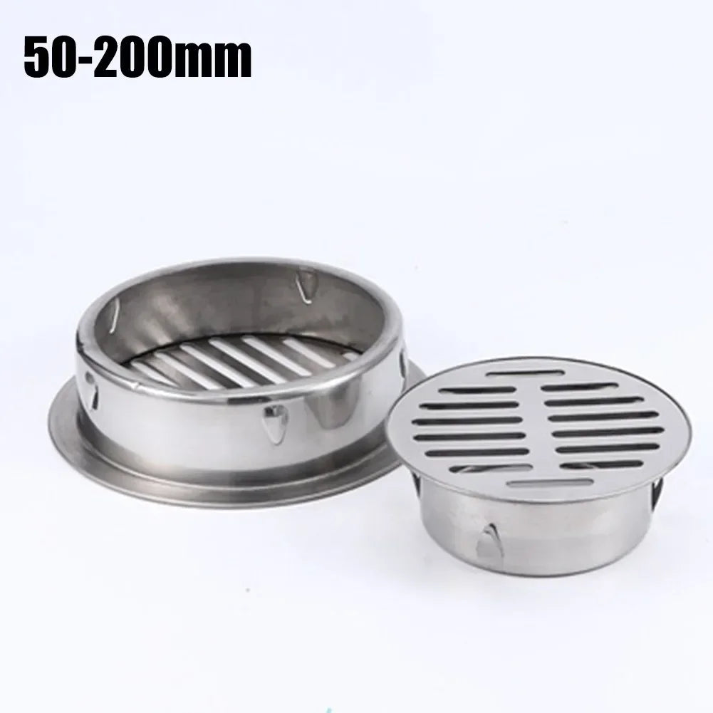 Outdoor Balcony Floor Drain Stainless Steel Drainage Roof Round Floor Drain Cover Rain Pipe Cap For Garden Floor Drain