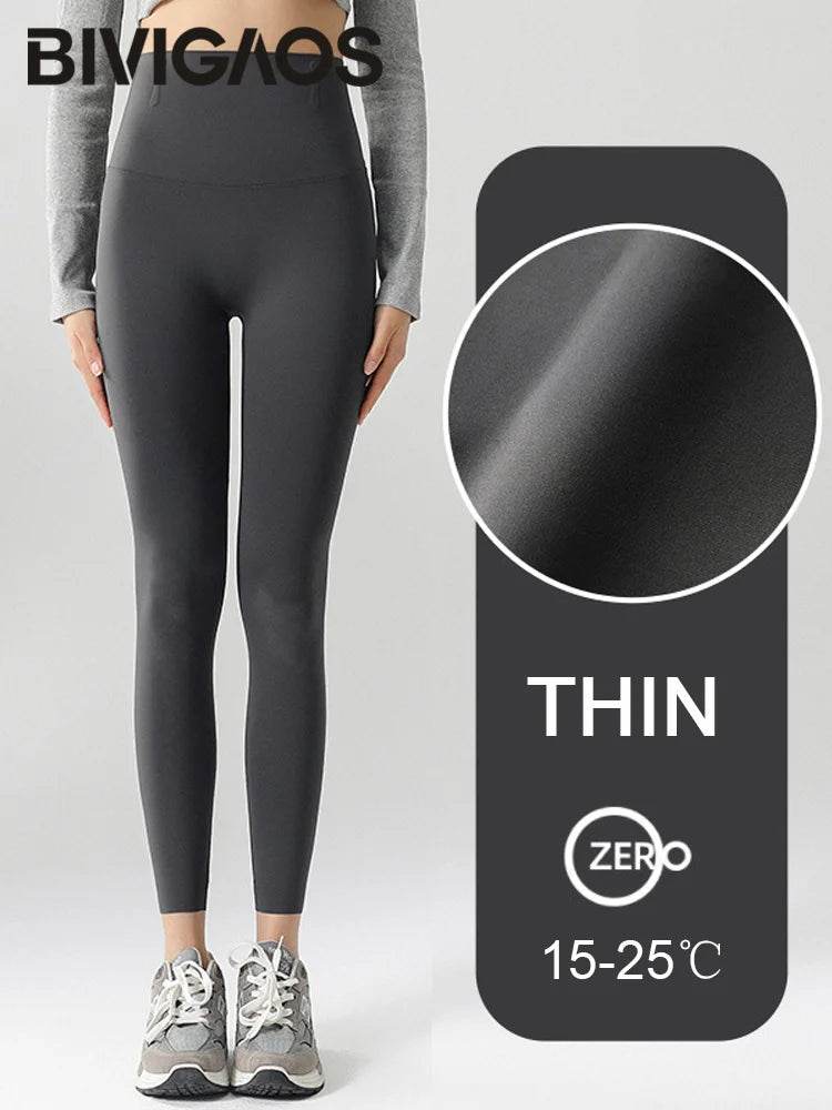 Women's Seamless Fleece-Lined Leggings - P12 Hub Europe