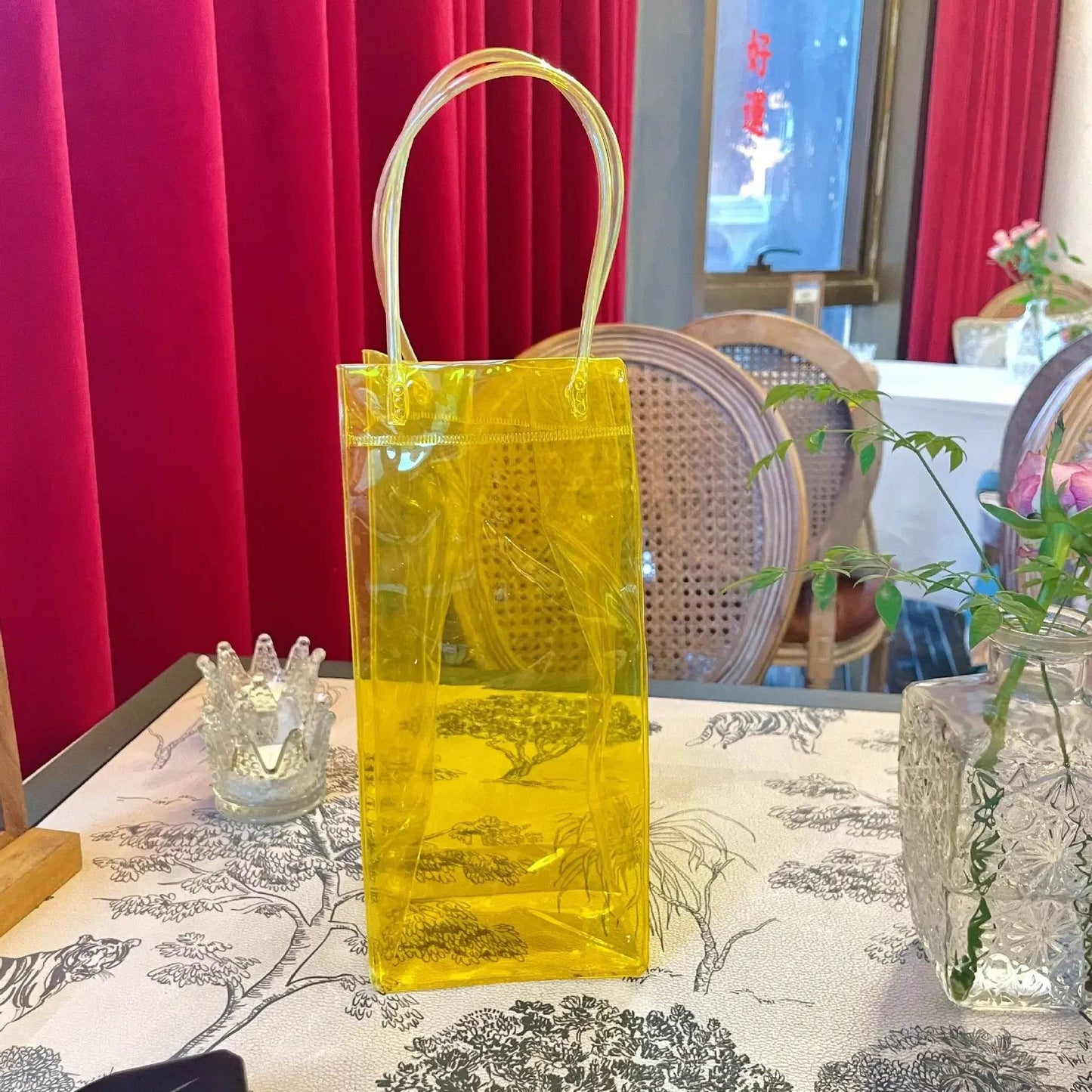Ice Wine Bags PVC Anti-leakage Ice Bag Transparent Refrigerated Champagne Red Wine Bottle Whisky Eco-friendly Portable Ice Bags - P12 Hub Europe
