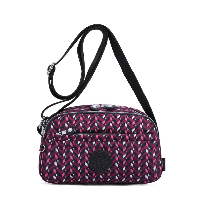 High Quality New Nylon Women Shoulder Messenger Bag Girl Cross Body Phone Purse Lightweight Blue Purple Black Red Grey M1570