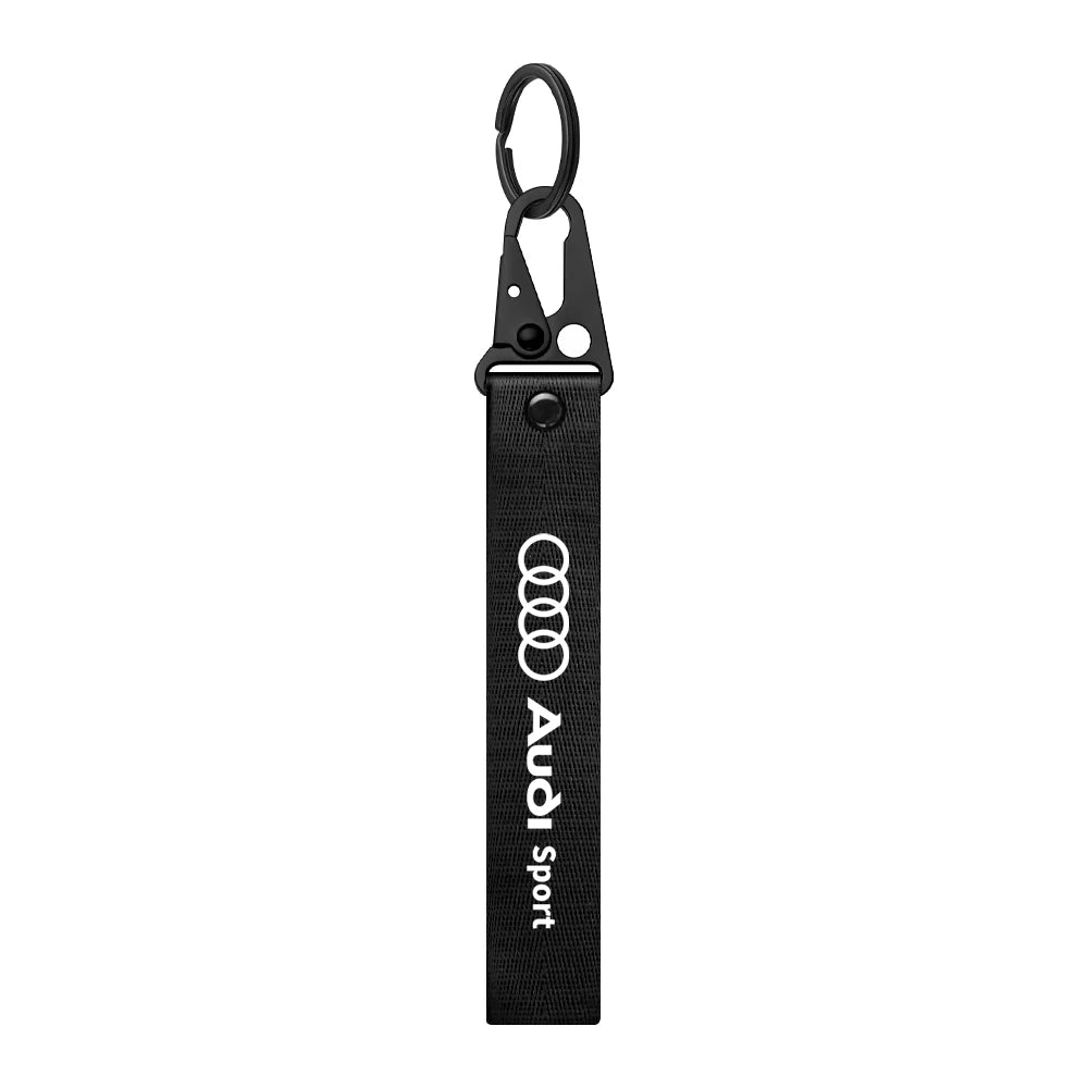 3D Metal/Leather Car Logo Key Chain Keyring Auto Interiors Accessories For Audi Sline A1 A2 A3 A4 A4L A5 A6 A7 A8 A8L TT Q1 Q2