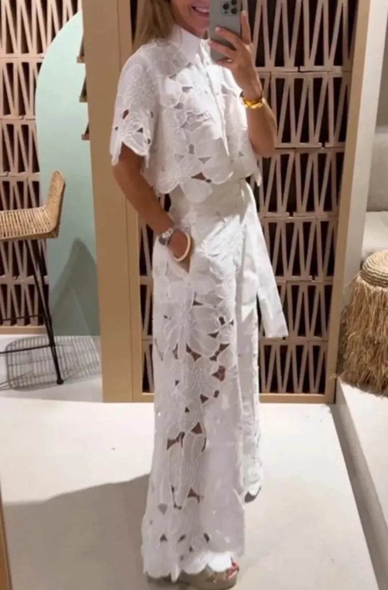 Spring Hollow Wide-Leg Suit - P12 Hub Europe